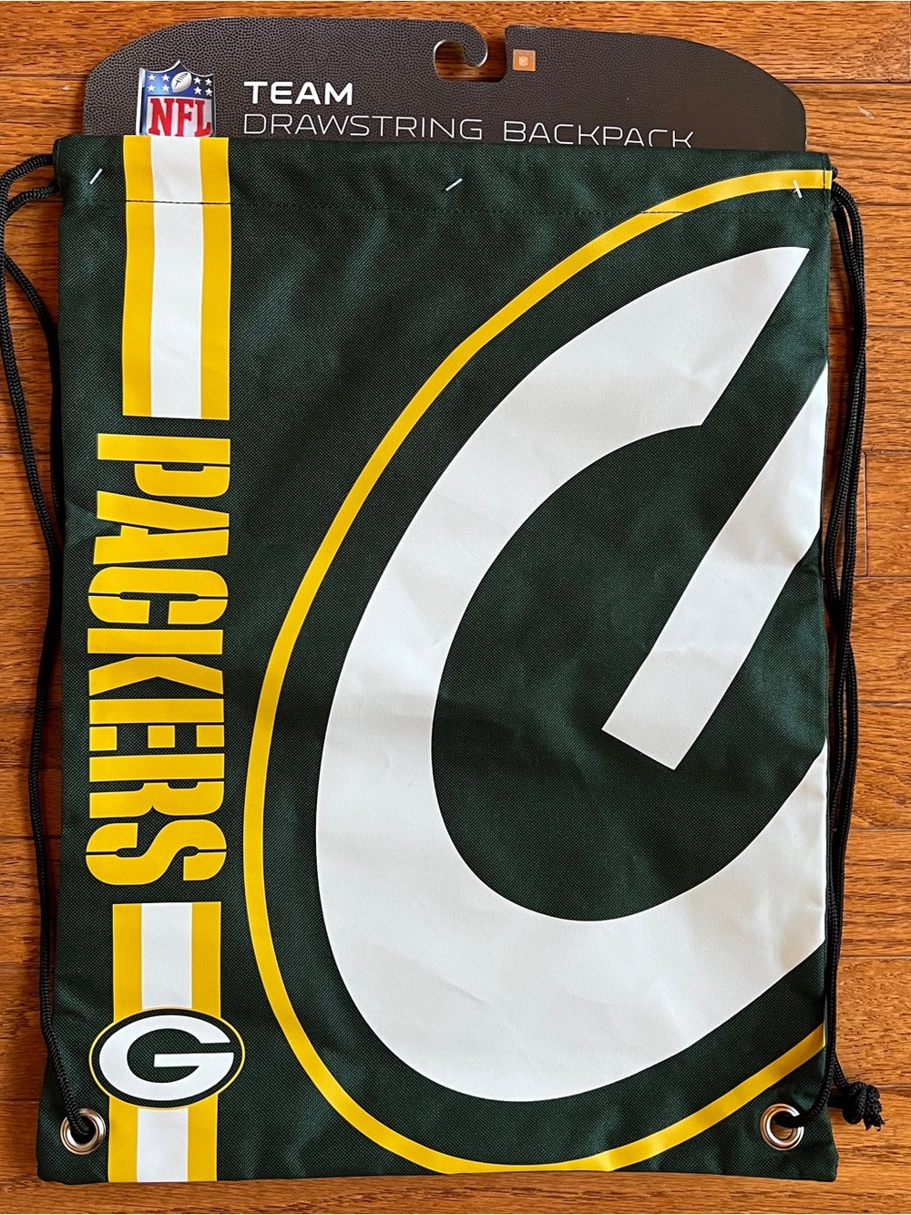 Green Bay Packers Drawstring Backpack Bag NFL See Description
